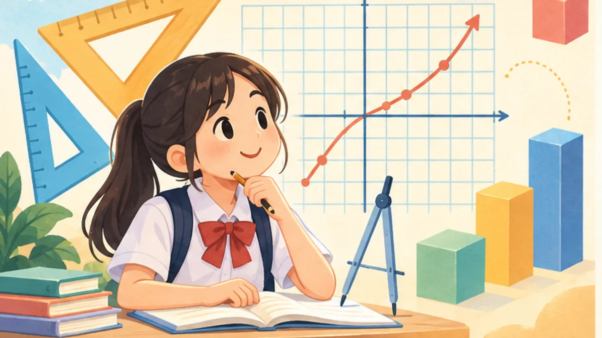中二數學：角、三角形、坐標與統計